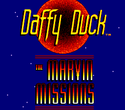 Daffy Duck - The Marvin Missions Title Screen